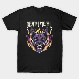 Death Metal Satanic Baphomet Cat T-Shirt